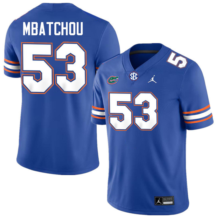 Joseph Mbatchou Florida Jersey,Florida Gators #53 Joseph Mbatchou Uniforms,Jersey Youth-Royal